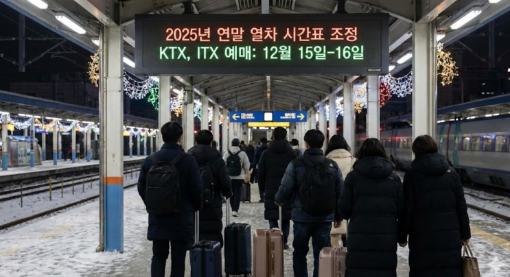 2025년 마지막 기차여행, 12월 31일 KTX ITX 경부선 열차 예약 꿀팁방출