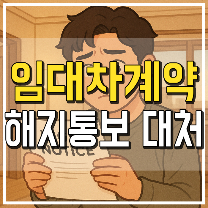  임대차 계약해지통보 받았을때 대처방법