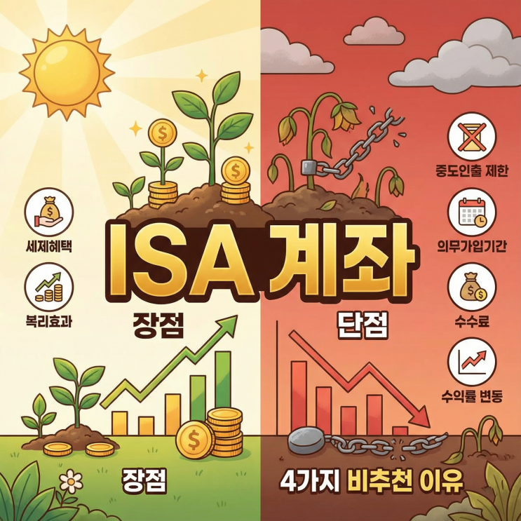  ISA 계좌 장단점 비추천 이유 4가지 | 비과세 절세만 보고 투자하지 마세요!