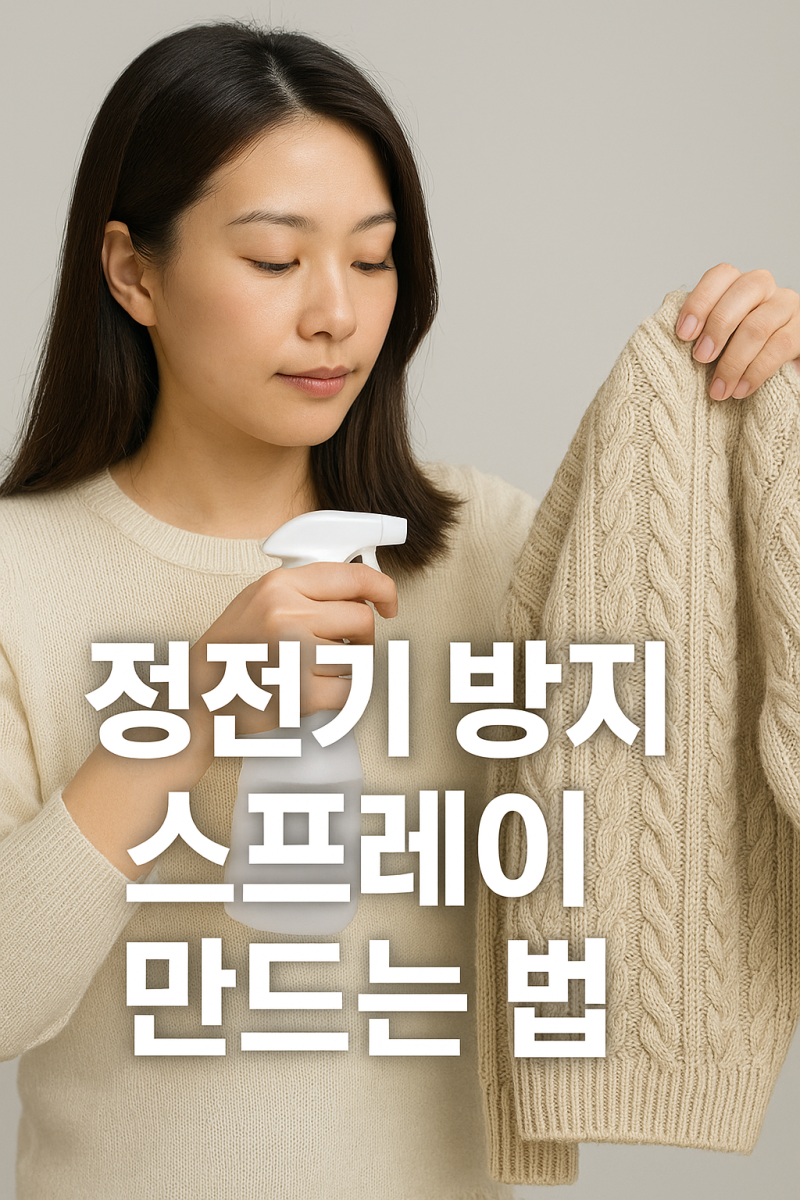 정전기 방지 스프레이 만들기｜집에서 바로 만드는 초간단 레시피 총정리