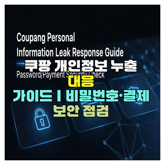  쿠팡 개인정보 누출 대응 가이드｜비밀번호·결제 보안 점검