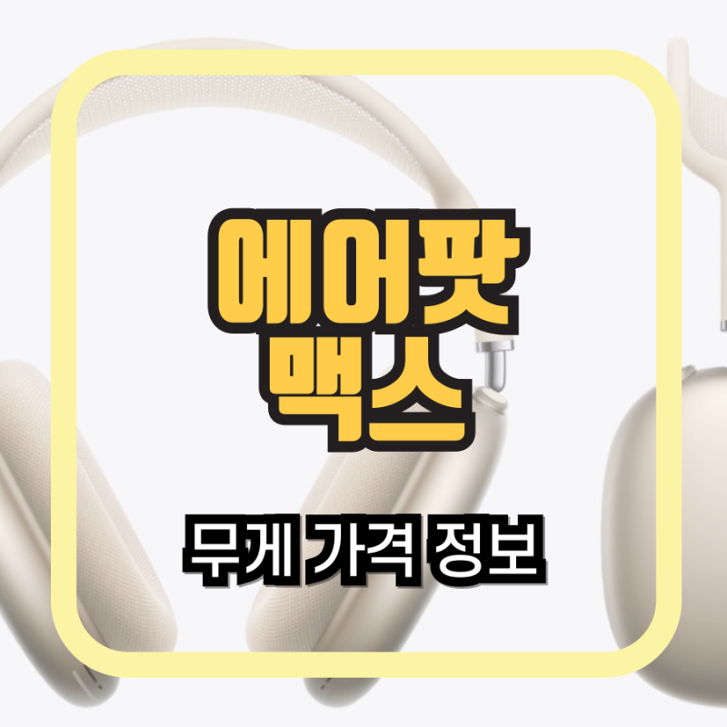애플 헤드셋 에어팟맥스 USB-C 타입 가격 성능 무게 특징은?