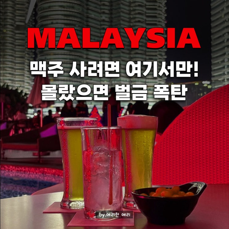  말레이시아 여행준비 체크! 말레이시아에서 술·맥주 금지구역&구매방법