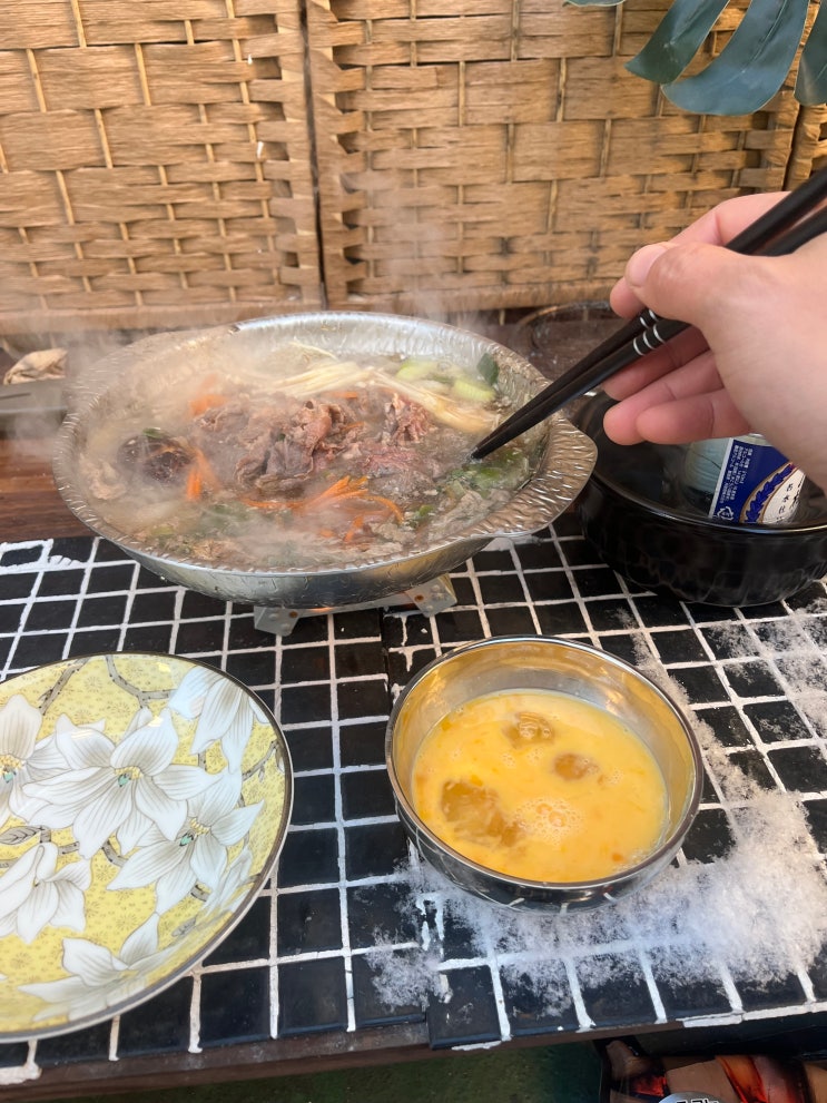  첫눈을 기념하며.(With 사리원 소불고기 전골)