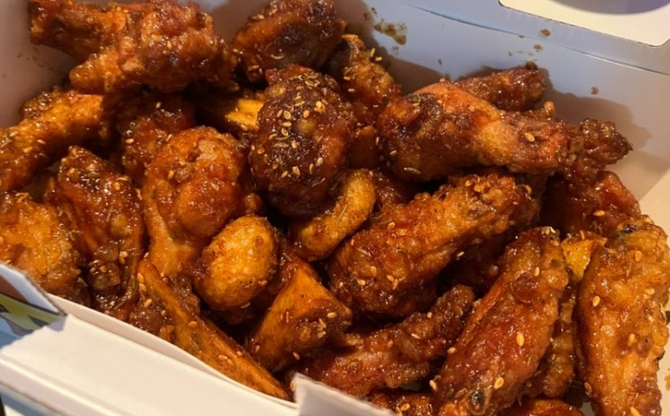  쯔란윙봉세트 배달 가격, 찐 맛 후기ㅣ60계 치킨 방이점