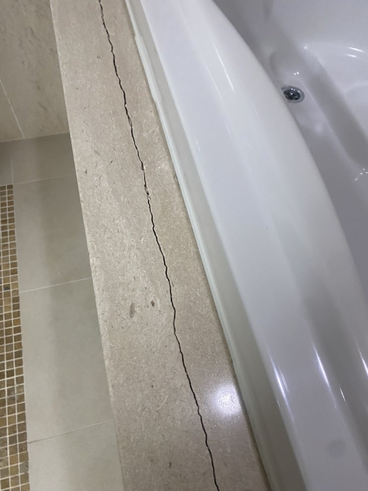  김포 천연대리석 갈라짐복원 후기