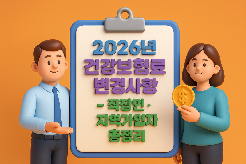 2025년 건강보험료 변경사항 - 직장인·지역가입자 총정리