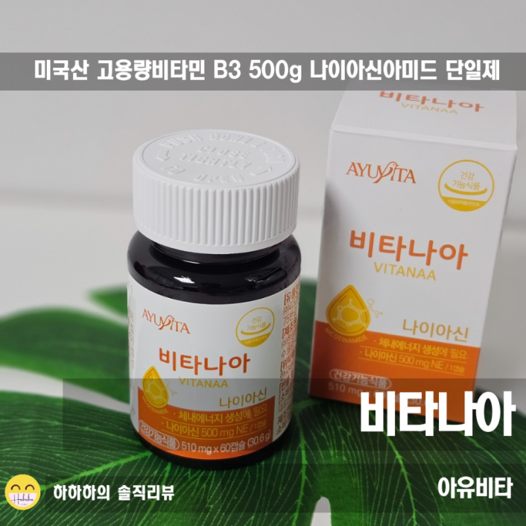  미국산비타민 나이아신아마이드 효능 비타민B3 단일제 비타나아