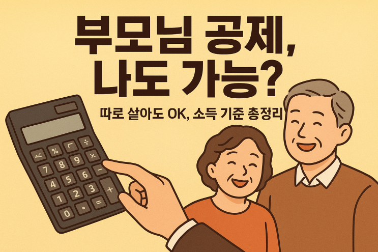  연말정산 부모님 인적공제 조건, 소득과 나이 기준 총정리