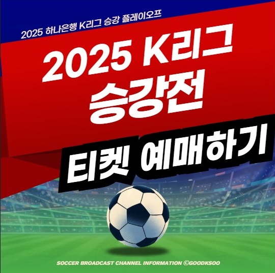 K리그 <b>승강</b>전 예매 티켓 중계 방송 2025 하나은행 <b>승강PO</b>... 