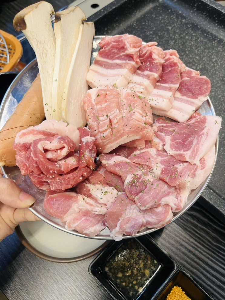  구미 놀이방 식당 삼겹살맛집 구일구이 아이랑 방문
