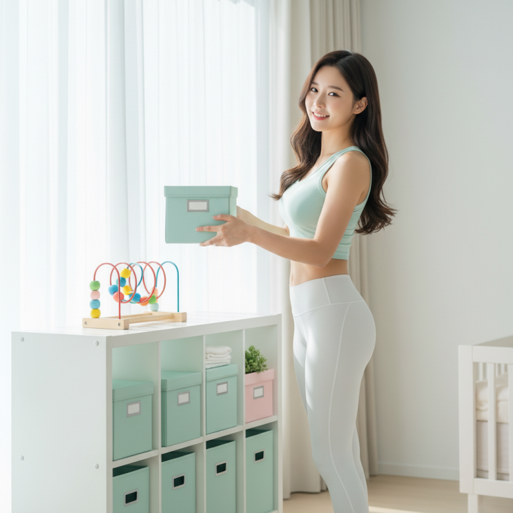  한샘 샘키즈 수납장: 깔끔한 딸방 꾸미기 완성 노하우