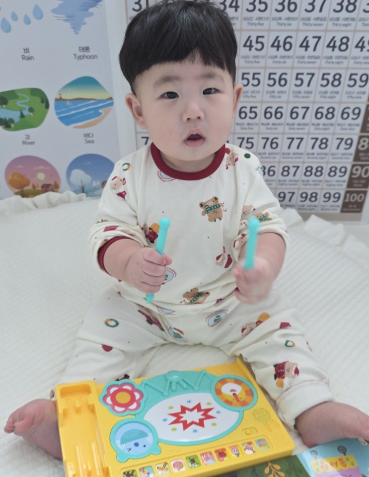  아기 소전집 추천 블루래빗 오감발달 악기 사운드북 장난감 후기