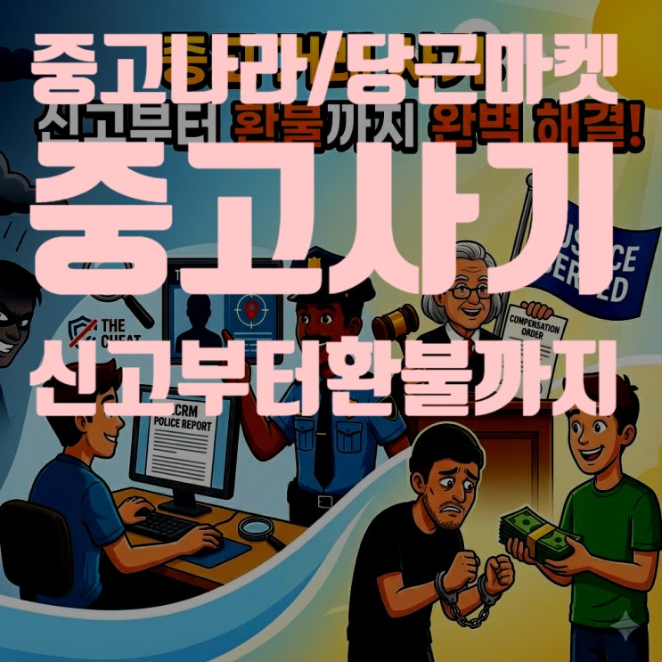  [2025 최신] 중고나라 당근마켓 사기 신고부터 환불까지 절차 총정리 (ECRM, 배상명령)