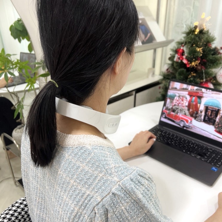 저주파 목안마기 목 근육 뭉침 마사지 케어 휴대 편한 닥터 히트넥