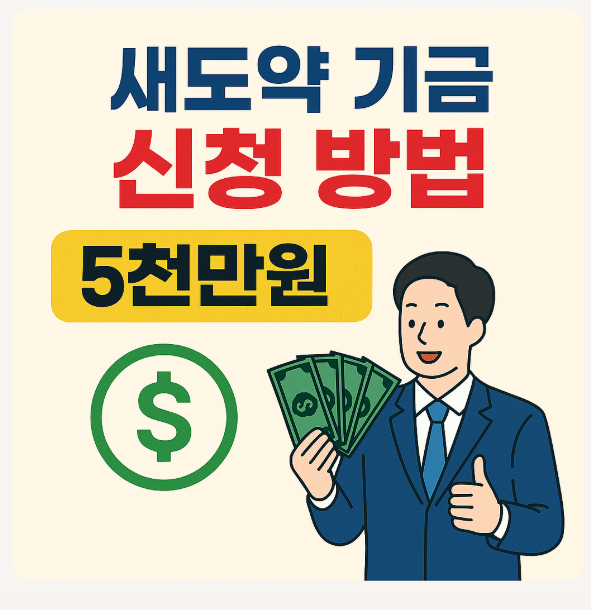 소상공인 새도약 기금 최대 5천만원 받는 법