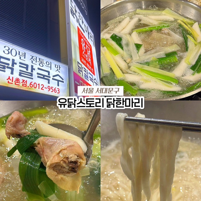  신촌역 근처 맛집, 유닭스토리 닭한마리 내돈내산 후기