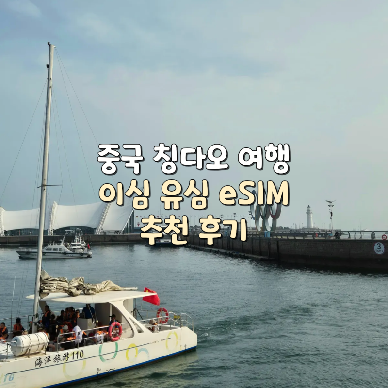 중국 칭다오 청도 여행 유심 이심 eSIM 추천 - 중국 유학생 출신이 추천하는 VPN 포함된 빠른 유....