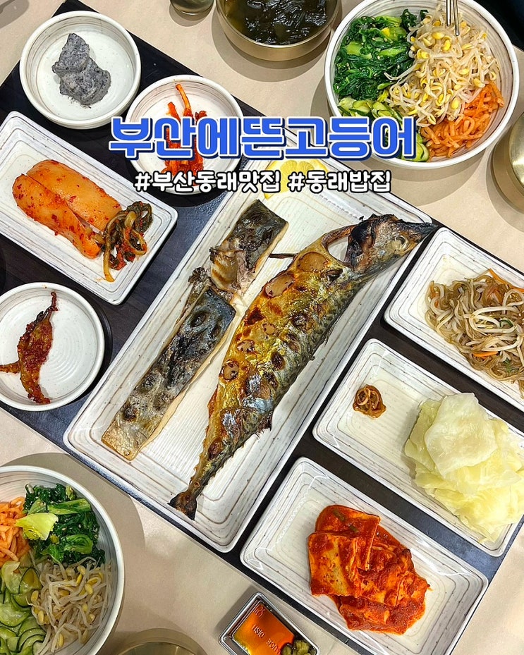  부산 동래맛집 부산에뜬고등어 동래롯백점 가성비좋은 화덕 생선구이 정식 밥집