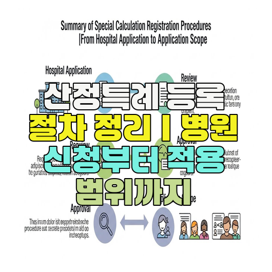  산정특례 등록 절차 정리｜병원 신청부터 적용 범위까지