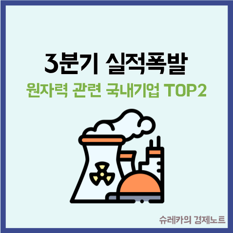  3분기 실적 폭발한 원자력 관련 국내기업 TOP2