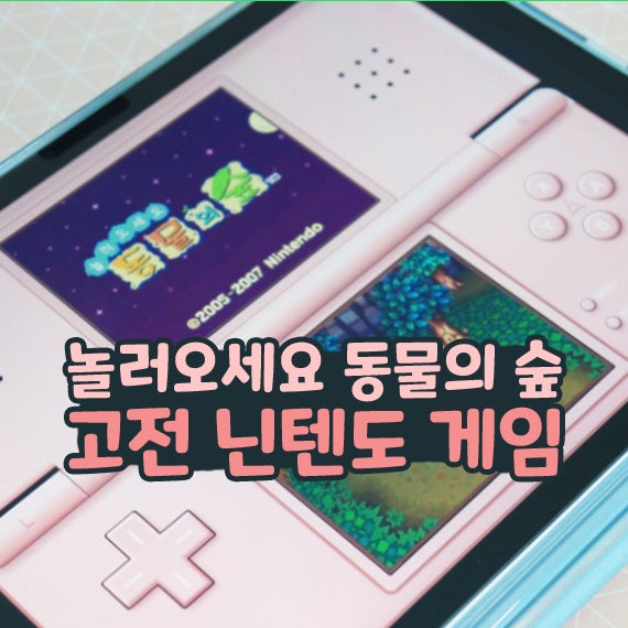  놀러오세요 동물의 숲 놀동숲 시작 고전 닌텐도 게임