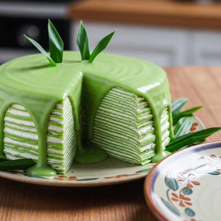  [Singapore:판단케이크] Pandan Cake | 싱가포르 디저트 먹기