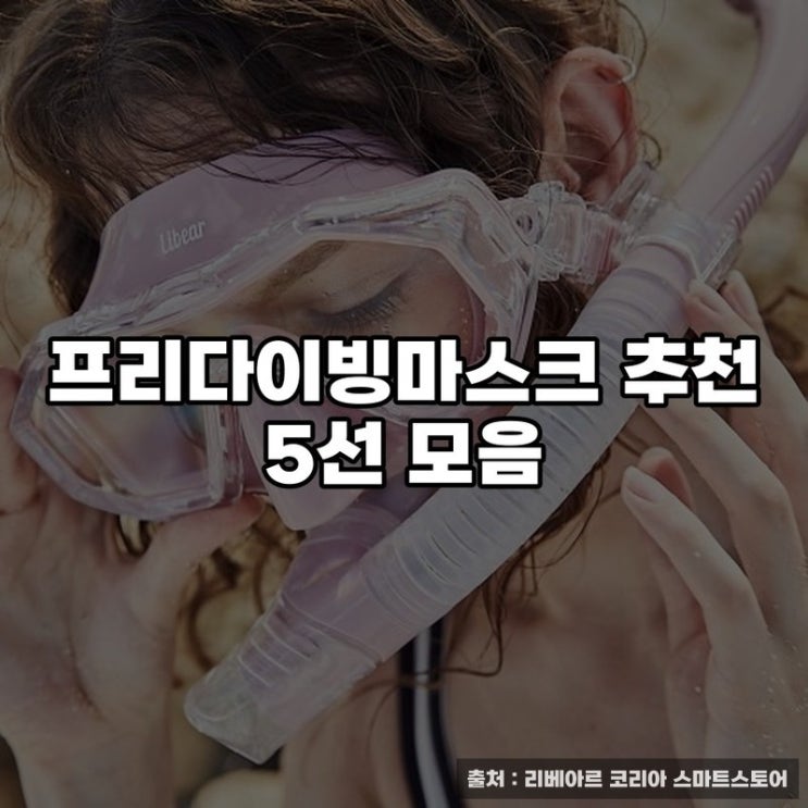 프리다이빙마스크 추천 5선 모음
