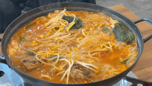  아산 배방 북수리 월천지구 맛집 뼈전골 해장대장얼큰뼈다구