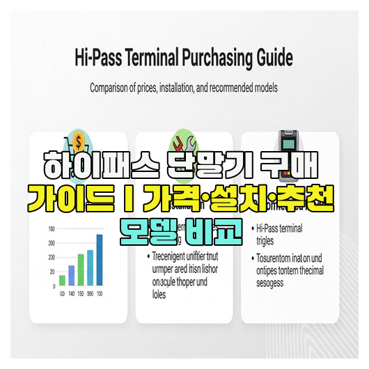  하이패스 단말기 구매 가이드｜가격·설치·추천 모델 비교