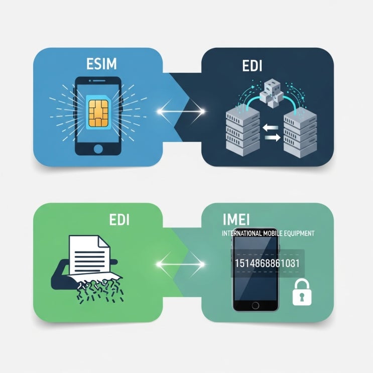  알뜰폰 eSIM 개통에 필요한 EID, IMEI 조회 확인 방법