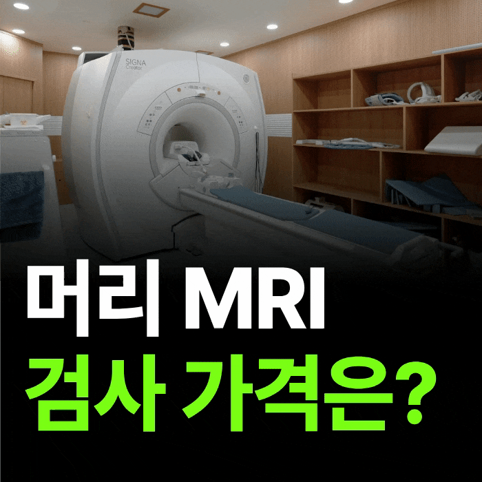 머리 mri 가격만 볼 수 없는 이유
