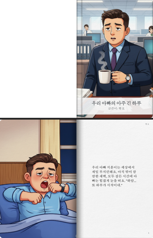  아빠의 긴 하루...