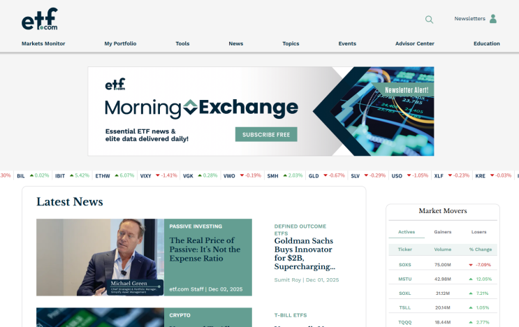  ETF.COM 해외 미국 ETF 투자자 필수 사이트 사용법