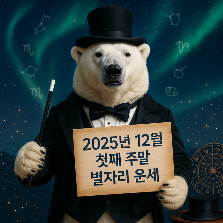  2025년 12월 첫째주말 별자리 운세