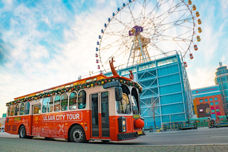  울산 시티투어(ULSAN CITY TOUR)버스, 크리스마스 오두막으로 변신