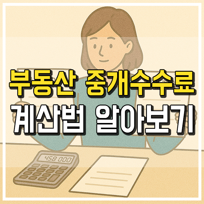  부동산 중개수수료 계산법 복비 정확히 따져보기