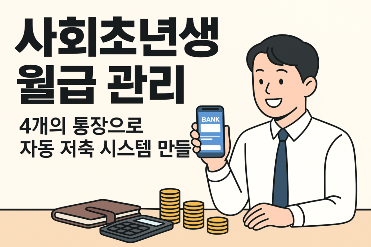  월급 관리의 정석, 사회 초년생 4개의 통장 쪼개기 루틴