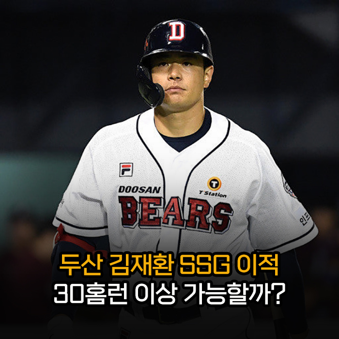 <b>김재환</b> SSG <b>이적</b> 2026시즌 30홈런 가능할까