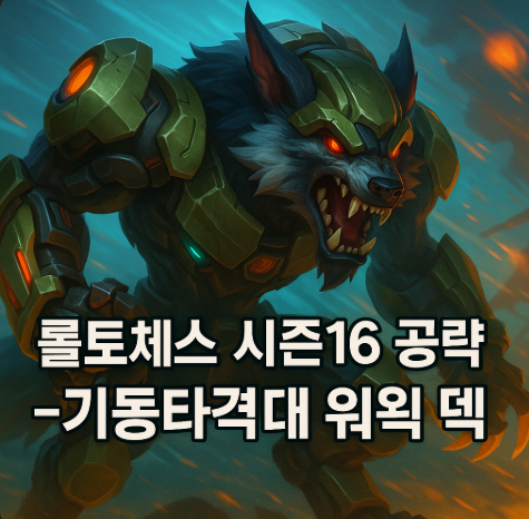 롤토체스 시너지가이드 : 기동타격대 워윅 덱