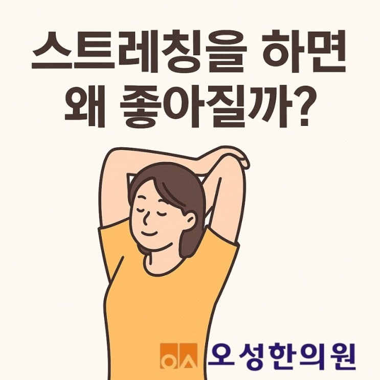  스트레칭을 하면 왜 좋아질까, 조리읍한의원 오성한의원