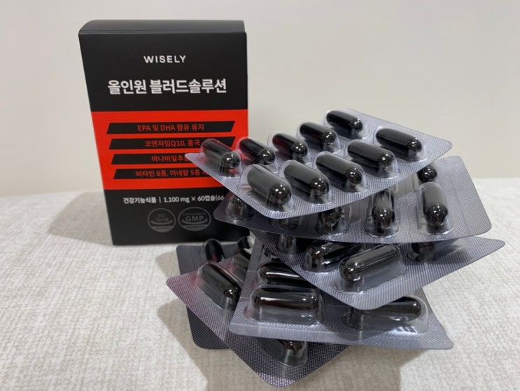  혈행 혈압 혈당 콜레스테롤 끝 와이즐리 올인원 블러드 솔루션 찐 후기