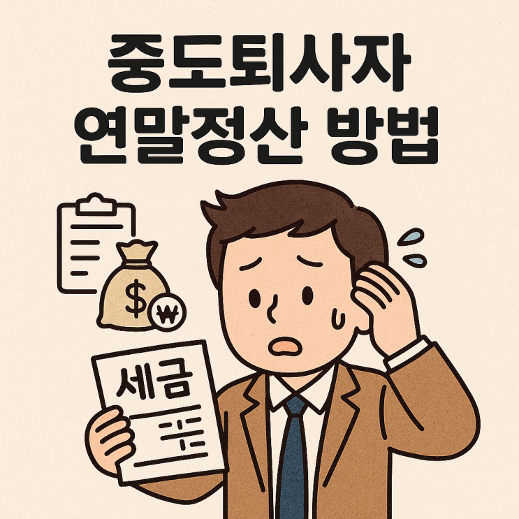 중도퇴사자 연말정산 방법, 이직자와 무직자의 5월 종합소득세 신고 완벽 가이드 (원천징수영수증)