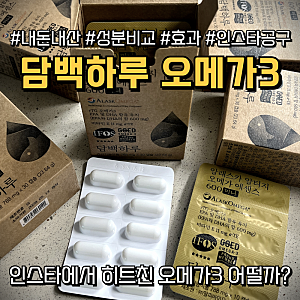 담백하루 오메가3 선택한 이유(공구 한달 섭취 후기)