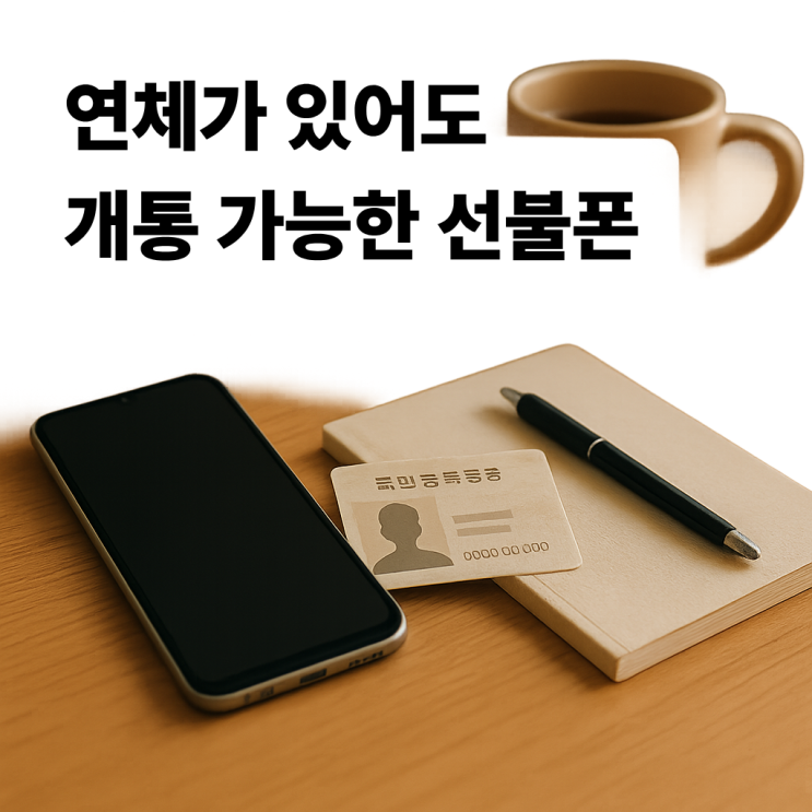  연체가 있어도 개통 가능한 선불폰 준비물과 절차