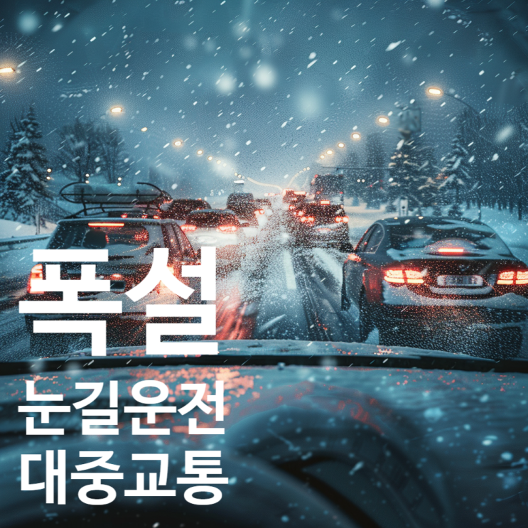  폭설 때 7시간 갇혀본 사람은 안다는 진짜 눈길 운전 미끄럼 요령 & 대중교통 이용 꿀팁