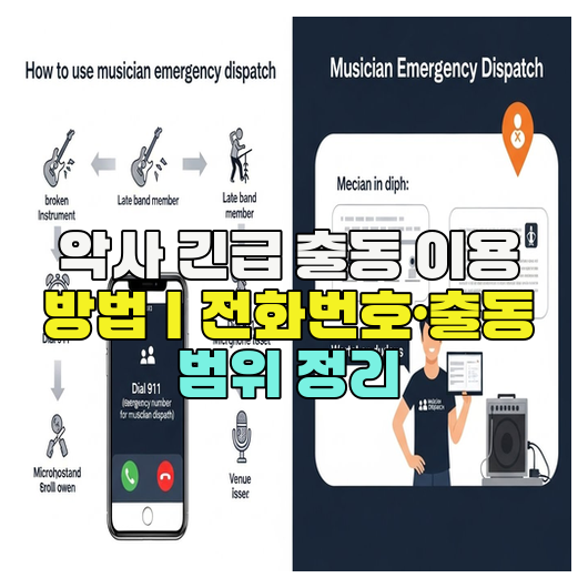  악사 긴급 출동 이용 방법｜전화번호·출동 범위 정리