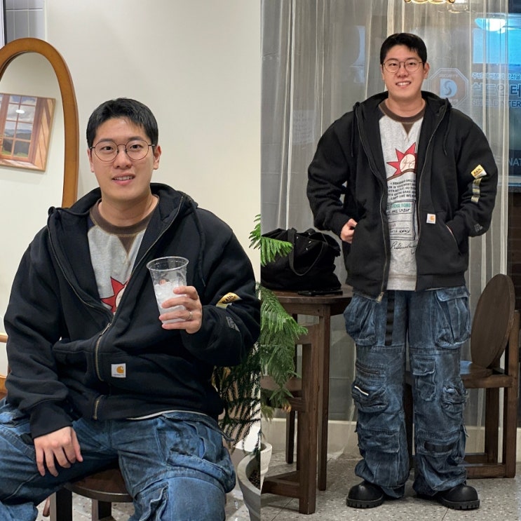  칼하트 후드집업 미드웨이트 써멀 편안한 사이즈