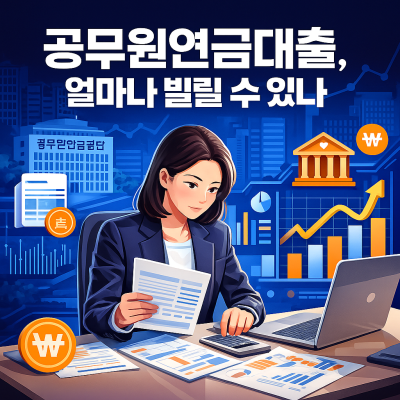 공무원연금대출 현직 퇴직 공무원은 실제로 얼마나 빌릴 수 있을까?