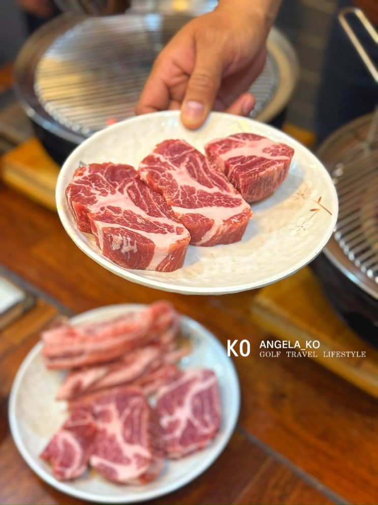  클락 앙헬레스 맛집 김형제 고기의철학 맛있게 구워주는 이베리코 목살 존맛탱 ️